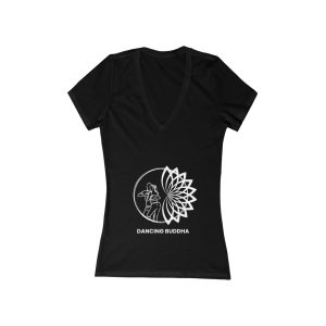 Ženska majica s kratkimi rokavi V-izrez DANCING BUDDHA